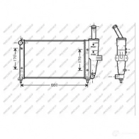 Радиатор охлаждения двигателя PRASCO FT133R002 Fiat Punto (188) 2 Хэтчбек 1.2 Bipower (188BxA1A) 60 л.с. 2001 – 2003 N X6QM