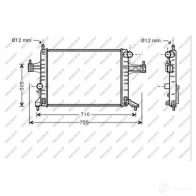 Радиатор охлаждения двигателя PRASCO OP030R004 093W DMJ Opel Corsa (C) 3 2000 – 2006