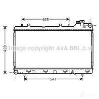 Радиатор охлаждения двигателя PRASCO LB5V3B ol2183 2597996 OP028R00 1