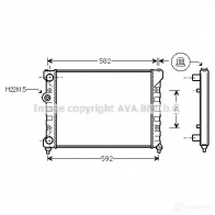 Радиатор охлаждения двигателя PRASCO sta2035 P8 HDWH5 4045385102808 Seat Ibiza