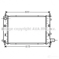 Радиатор охлаждения двигателя PRASCO fd2151 2582859 PK41Q FD024 R005