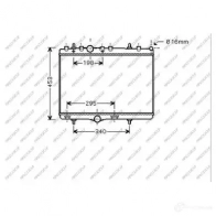 Радиатор охлаждения двигателя PRASCO Peugeot 207 1 (WK, WC, PF1) 2006 – 2014 MN XVC4 CI304R007