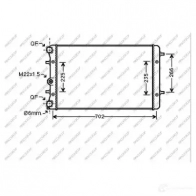 Радиатор охлаждения двигателя PRASCO FRG TM Volkswagen New Beetle VG420R001