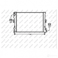 Радиатор охлаждения двигателя PRASCO 6PXSZT Q CI053R002 Peugeot Expert 1 (224) Автобус 1.6 79 л.с. 1996 – 2000