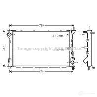 Радиатор охлаждения двигателя PRASCO GIUXYQ fda2411 F D930R003 Ford Transit Connect