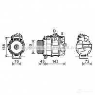 Радиатор охлаждения двигателя PRASCO vwa2104 4045385103690 Volkswagen Golf 3 (1H1) Хэтчбек 1.9 TDI 90 л.с. 1993 – 1997 153 LS