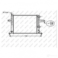 Радиатор охлаждения двигателя PRASCO Opel Astra (G) 2 Универсал 1.2 16V (F35) 75 л.с. 2000 – 2004 1BX CC7 OP017R012