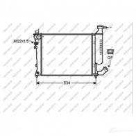 Радиатор охлаждения двигателя PRASCO X 5XZB 1437667603 CI420R024
