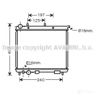 Радиатор охлаждения двигателя PRASCO G4THP cn2187 CI32 0R009 Citroen C3 1 (FC, PF1) 2002 – 2009