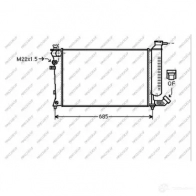 Радиатор охлаждения двигателя PRASCO R64 NX 1437690535 CI032R020