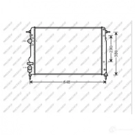 Радиатор охлаждения двигателя PRASCO E9N3DN 5 Renault Megane (LA) 1 Седан 1.9 dCi (LA05. LA1F) 102 л.с. 2001 – 2003 DA220R003