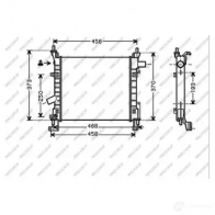 Радиатор охлаждения двигателя PRASCO FD007R003 1437690663 G BOJYL