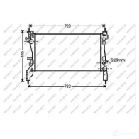 Радиатор охлаждения двигателя PRASCO O XH1EK CI907R006 Peugeot Bipper Tepee 1 (AA) Универсал 1.3 HDi 75 75 л.с. 2010 – 2024