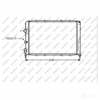 Радиатор охлаждения двигателя PRASCO A GZ3D1K Renault Megane (BA) 1 Хэтчбек 2.0 i (BA0G) 114 л.с. 1996 – 2003 RN026R004