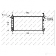 Радиатор охлаждения двигателя PRASCO LZKL5I H OP028R008 Opel Corsa (B) 2 Хэтчбек 1.0 i 12V (F08) 54 л.с. 1996 – 2000