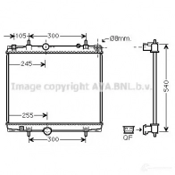 Радиатор охлаждения двигателя PRASCO 4045385107865 pea2331 Peugeot 807 1 (E) 2002 – 2014 W 19L3