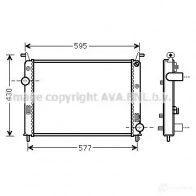 Радиатор охлаждения двигателя PRASCO 0BVPCZ FT114R0 01 fta2371 Fiat Palio (178) 1 Хэтчбек 1.3 JTD Multijet 69 л.с. 2003 – 2024