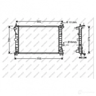 Радиатор охлаждения двигателя PRASCO QDIT DW2 FD420R004 1437691394