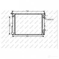 Радиатор охлаждения двигателя PRASCO RN082R006 1437670354 3WDOC V