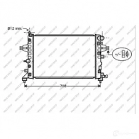 Радиатор охлаждения двигателя PRASCO Opel Astra (H) 3 Хэтчбек 1.8 (L48) 125 л.с. 2004 – 2010 C7 05E OP410R001