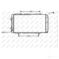 Радиатор охлаждения двигателя PRASCO CI950R008 1437653824 C1XX6 I