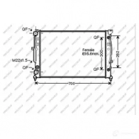 Радиатор охлаждения двигателя PRASCO AD017R009 Audi A6 (C5) 2 Седан 1.8 116 л.с. 1997 – 2005 VUCD NX3