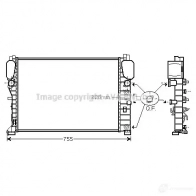 Радиатор охлаждения двигателя PRASCO vw2283 4045385103355 A S3MZQ 2610634