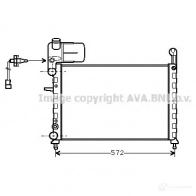 Радиатор охлаждения двигателя PRASCO ft2120 HUOY XTZ 4045385021314 Fiat Tempra (159) 2 Седан