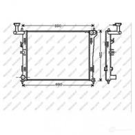 Радиатор охлаждения двигателя PRASCO Kia CeeD (ED) 1 2006 – 2012 HN040R001 S E8I2X