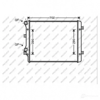 Радиатор охлаждения двигателя PRASCO 1437692659 AD322R015 UP0 3W