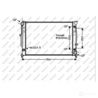 Радиатор охлаждения двигателя PRASCO AD017R017 H RQ5V7 1437670982