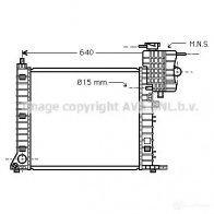 Радиатор охлаждения двигателя PRASCO 4045385046454 FKG NLQ Volkswagen Polo (6V5) 3 Универсал 1.4 60 л.с. 1997 – 2001 vw2191