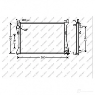 Радиатор охлаждения двигателя PRASCO R CF8YW FD340R004 Ford Fiesta 5 (CBK, JH, JD) Хэтчбек 2.0 ST150 150 л.с. 2005 – 2008