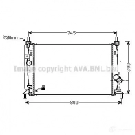 Радиатор охлаждения двигателя PRASCO H8PZB M Z330R001 Mazda 3 (BL) 2 2008 – 2013 mz2237