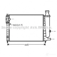 Радиатор охлаждения двигателя PRASCO R9M5U 2579050 CI021R 009 cna2046