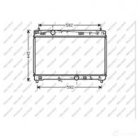Радиатор охлаждения двигателя PRASCO TY325R004 GK7 1HMN Toyota Yaris (XP90) 2 2005 – 2011
