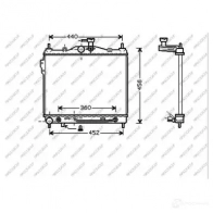 Радиатор охлаждения двигателя PRASCO HN330R004 9K VBCOZ Hyundai Getz (TB) 1 2002 – 2011
