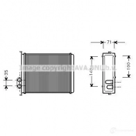 Радиатор охлаждения двигателя PRASCO RN 322R011 GZ5SQWM Renault Clio (BB, CB) 2 Хэтчбек 1.5 dCi (B/C2J) 68 л.с. 2004 – 2025 rt2362