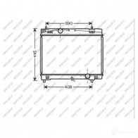 Радиатор охлаждения двигателя PRASCO TY325R003 ZI 6DXW Toyota Yaris (XP130) 3 Хэтчбек 1.3 (NCP130) 86 л.с. 2011 – 2024