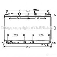 Радиатор охлаждения двигателя PRASCO Fiat Brava (182) 1 Хэтчбек 8A8FW2 FT137R0 07 ft2182