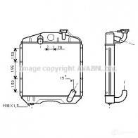 Радиатор охлаждения двигателя PRASCO Z113 Q me2112 4045385025770 Ford C-Max 2 (CB7, CEU) Минивэн 1.6 EcoBoost 182 л.с. 2010 – 2024