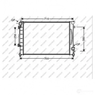Радиатор охлаждения двигателя PRASCO AD032R010 MH727 T Audi A6 (C5) 2 Седан 2.5 Tdi 155 л.с. 2001 – 2005