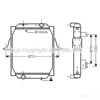 Радиатор охлаждения двигателя PRASCO re2053 4045385070879 RQCD8 A Mazda