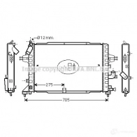 Радиатор охлаждения двигателя PRASCO Citroen C5 3 (RD, RW, PF3) 2008 – 2017 HZSCQ D 4045385163182 mn2054