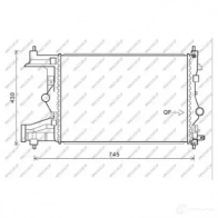 Радиатор охлаждения двигателя PRASCO Opel Astra (J) 4 Седан ZW 9F4S OP416R006