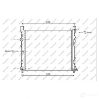 Радиатор охлаждения двигателя PRASCO L MB3B6X ME750R002 1437672202