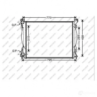 Радиатор охлаждения двигателя PRASCO ID8PVH P Audi A6 (C6) 3 Универсал AD034R004