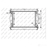 Радиатор охлаждения двигателя PRASCO O RGI8KD 1437672203 AD020R006