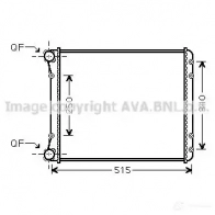 Радиатор охлаждения двигателя PRASCO AD302R00 2 ai2220 8YU2W0 Audi A2