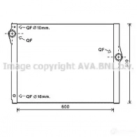 Радиатор охлаждения двигателя PRASCO bw2420 BM101R 006 WO6SFYZ Bmw 7 (F01, F02, F03, F04) 5 Седан 4.4 ActiveHybrid 449 л.с. 2009 – 2012